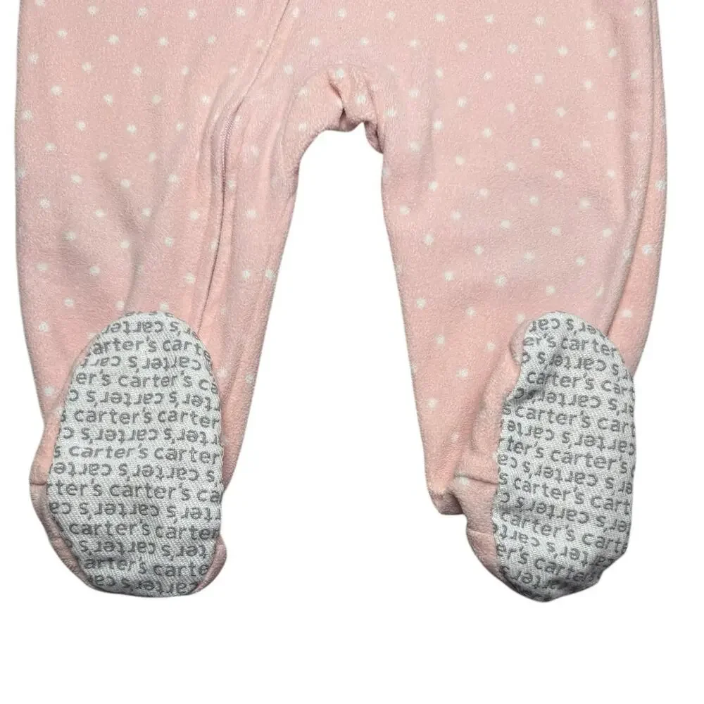 Carters Sleeper Pajama Bundle Girls Fleece Elephant Fox 12 Months